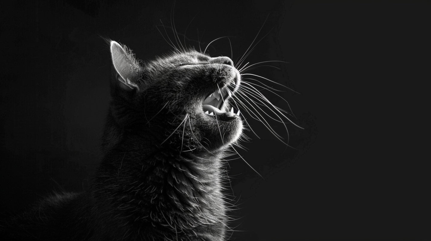 a cat crying and vocalising