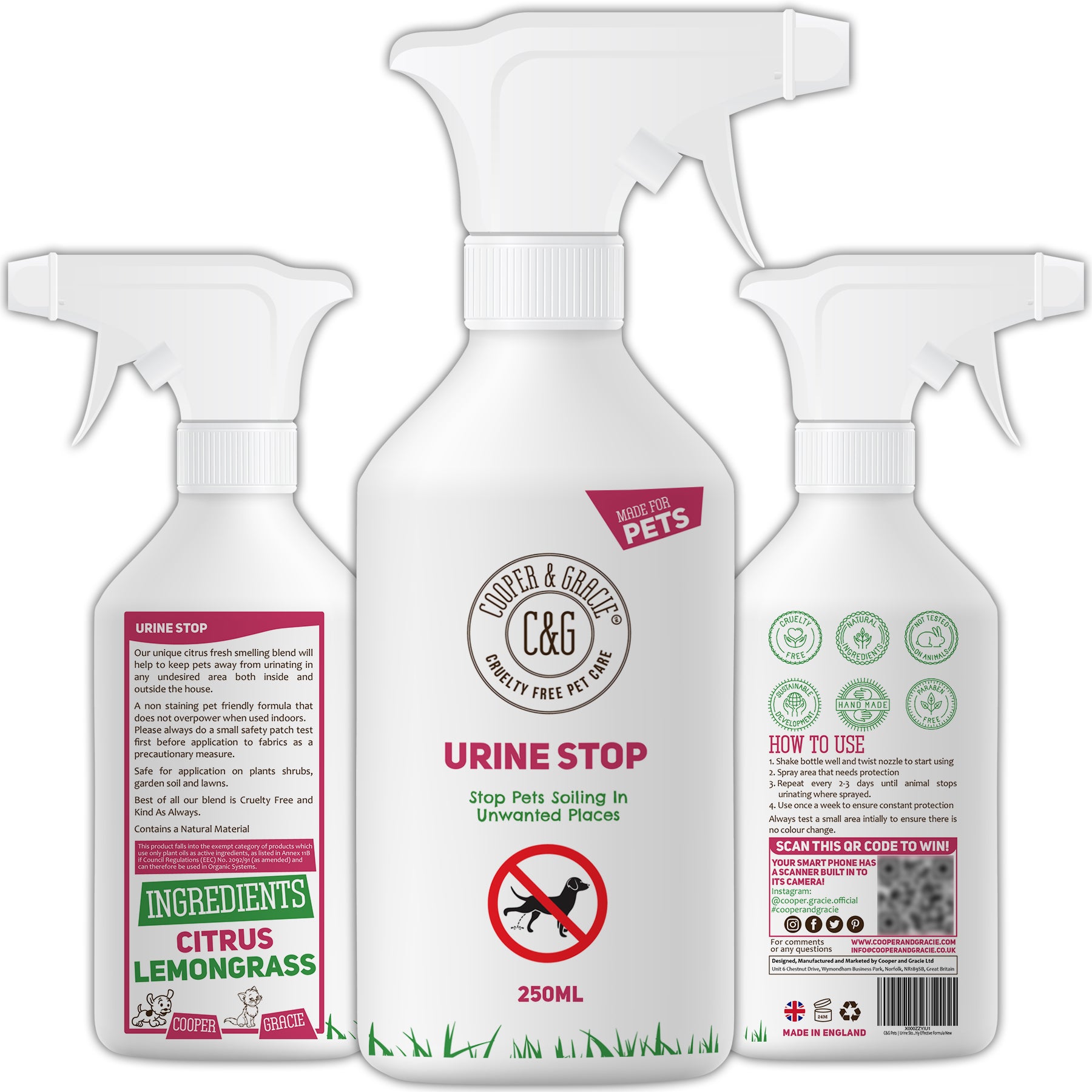 Urine Stop Spray for Dogs and Cats
