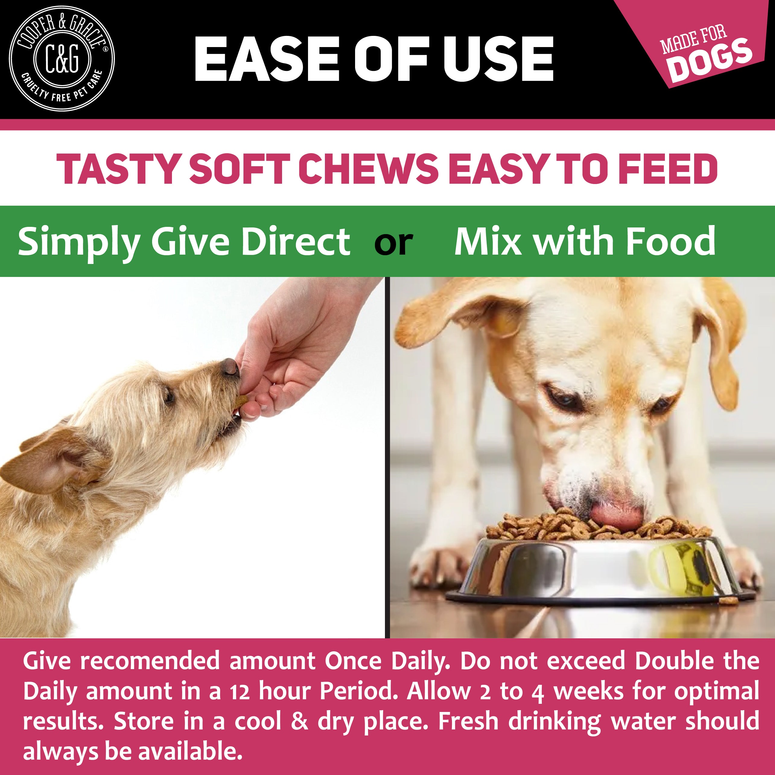 Natural Coprophagia Deterrent 120 Soft Chews