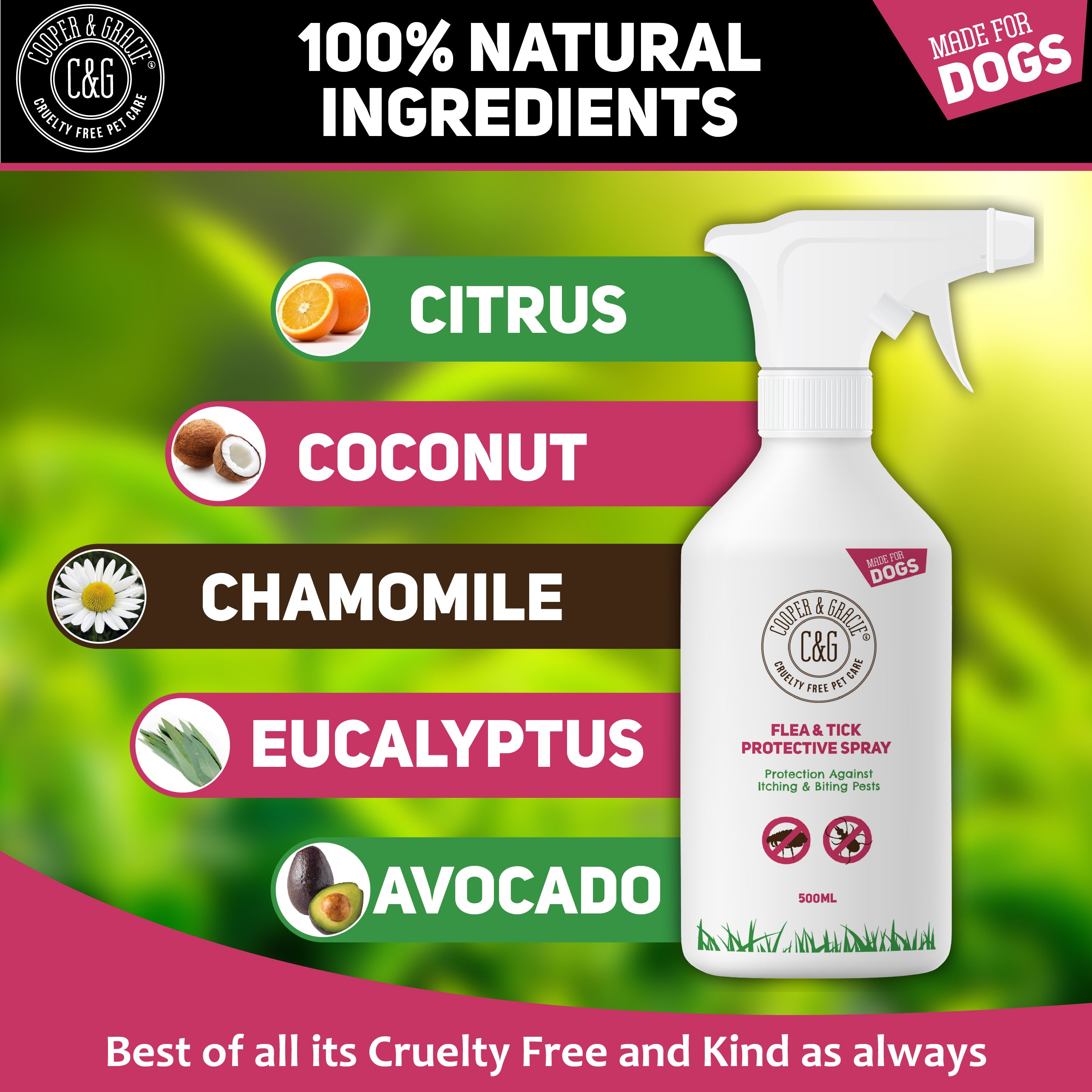 Flea and Tick Spray for Dogs