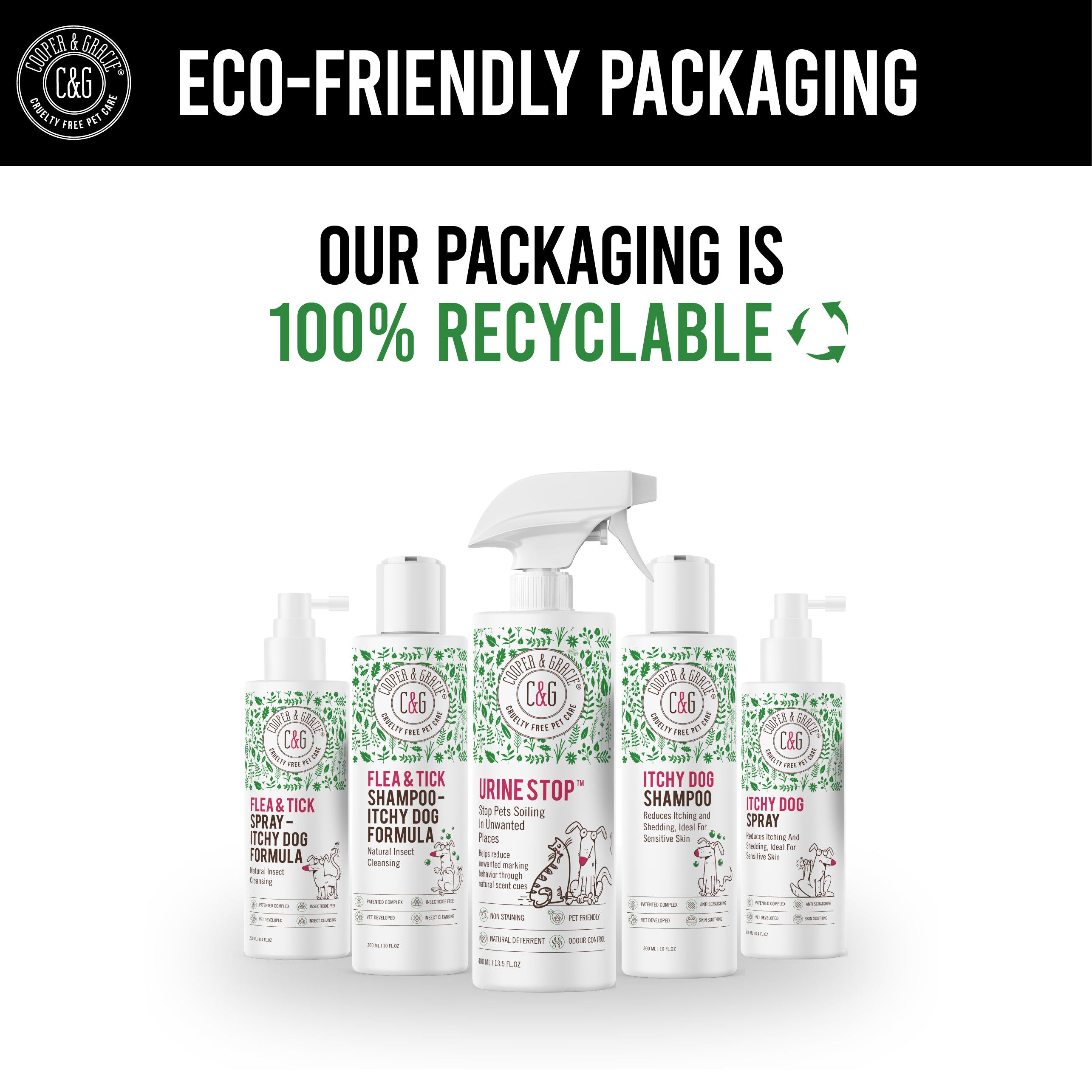 Dead Sea Urine Stop Spray – 400ml – Natural Indoor Dog & Cat Urine Deterrent & Odour Neutraliser