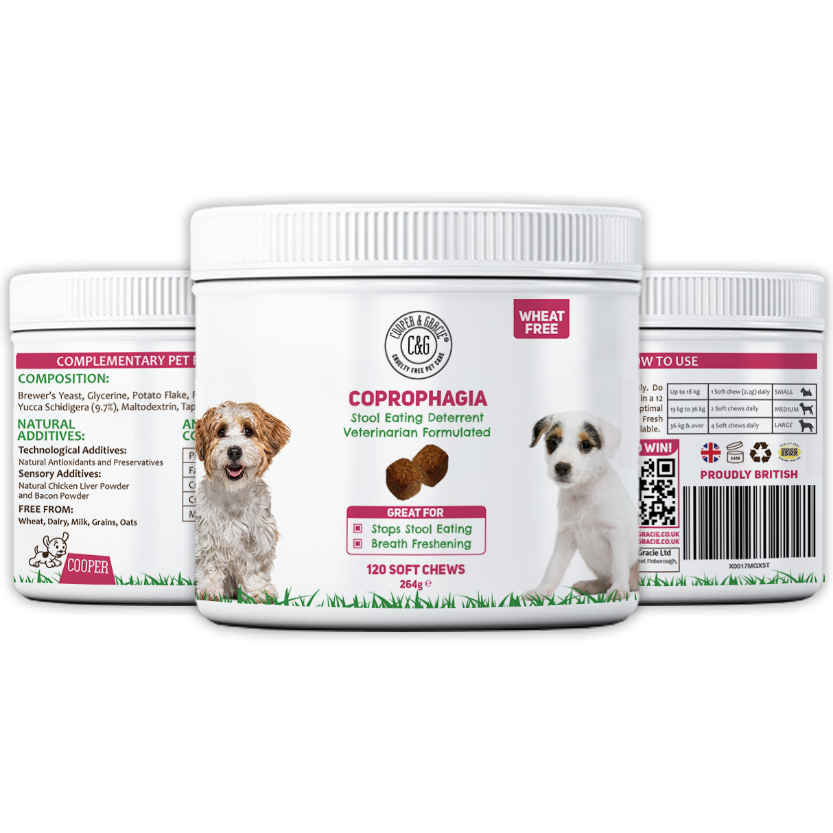 Natural Coprophagia Deterrent 120 Soft Chews
