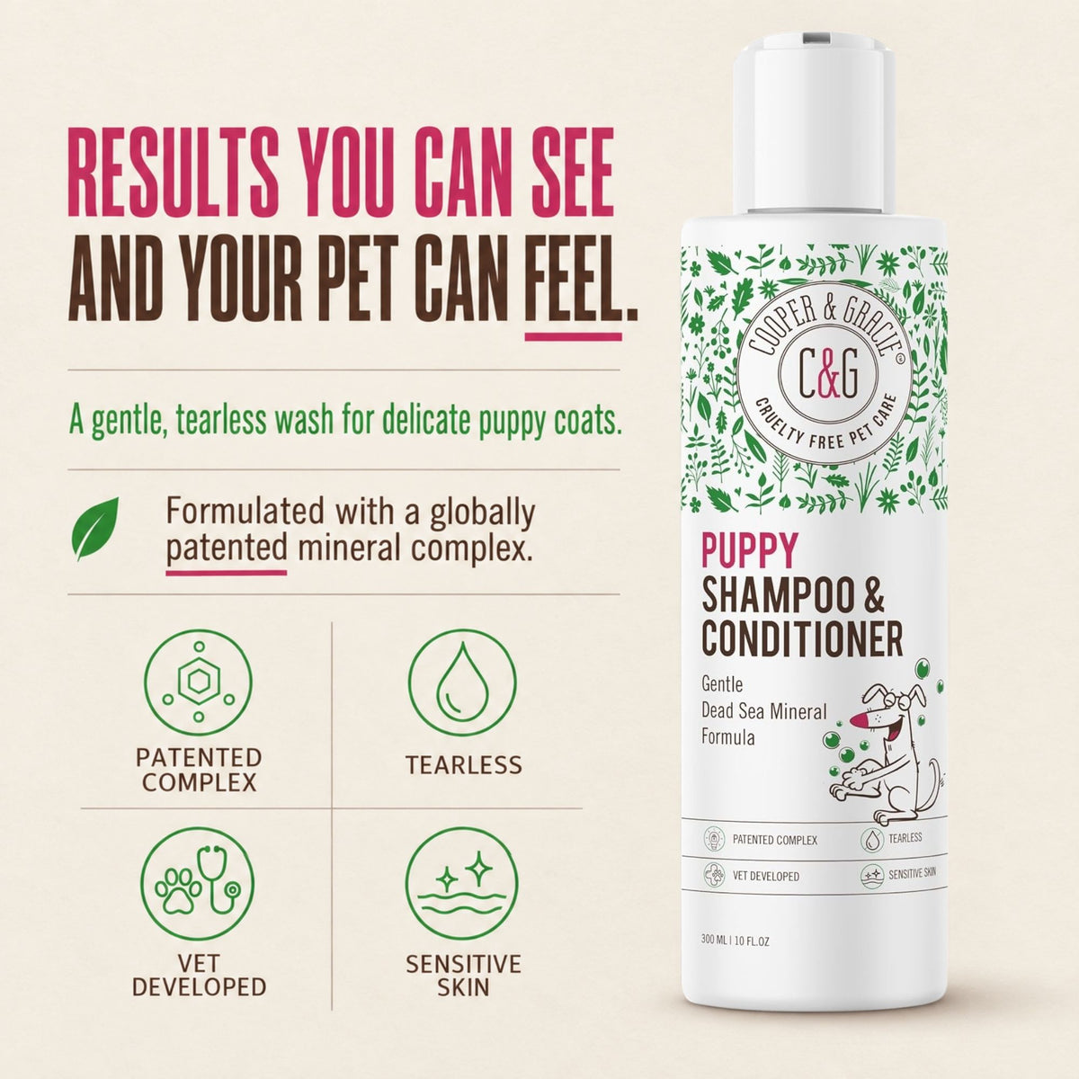 Puppy Shampoo & Conditioner – 300ml