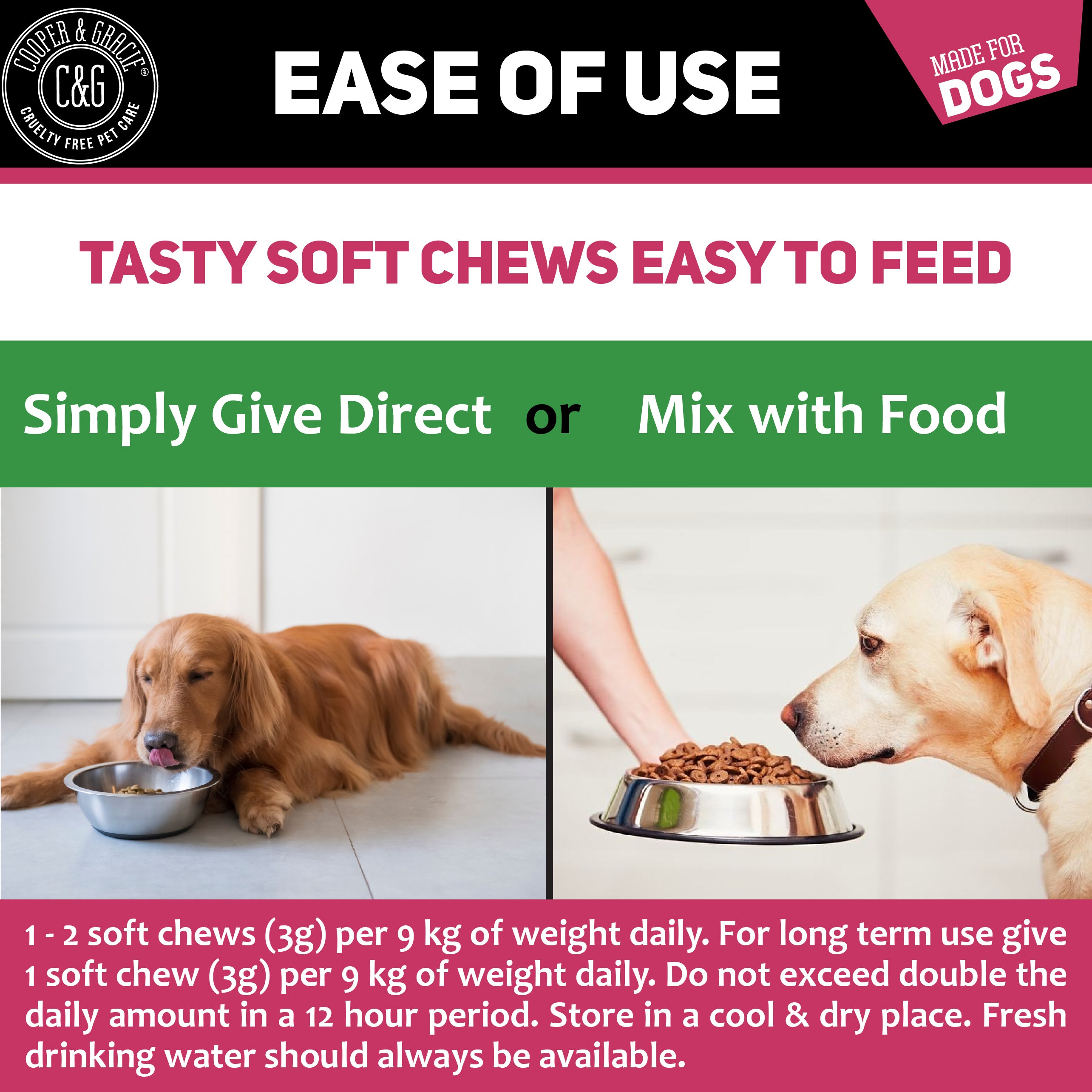 Stool Ease for Dogs 120 Soft Chews