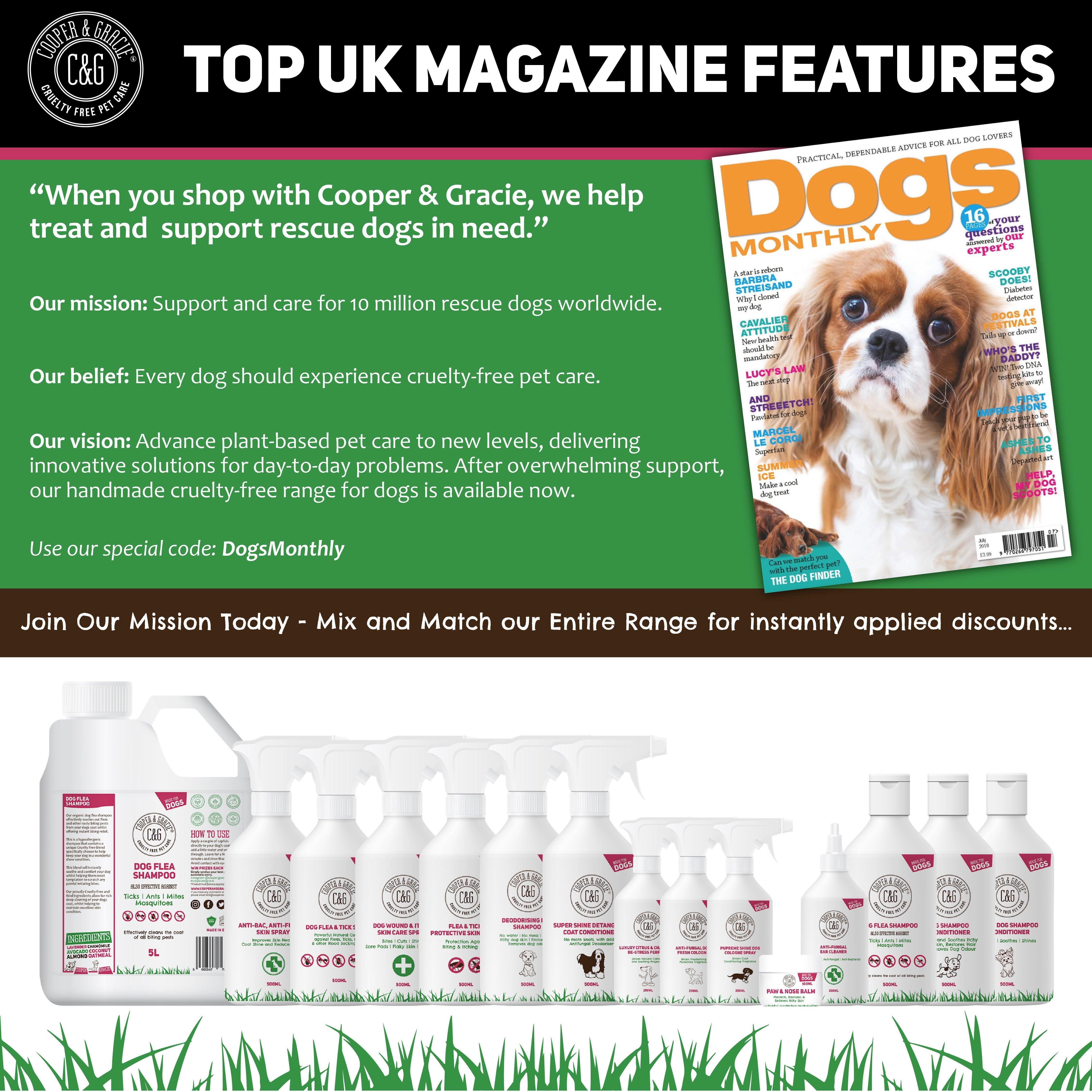 Anti-bacterial Anti-fungal Dog Shampoo - Cooper & Gracie™ Limited