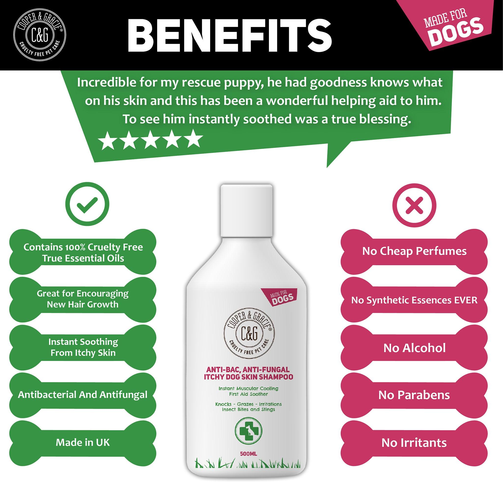 Anti-bacterial Anti-fungal Dog Shampoo - Cooper & Gracie™ Limited