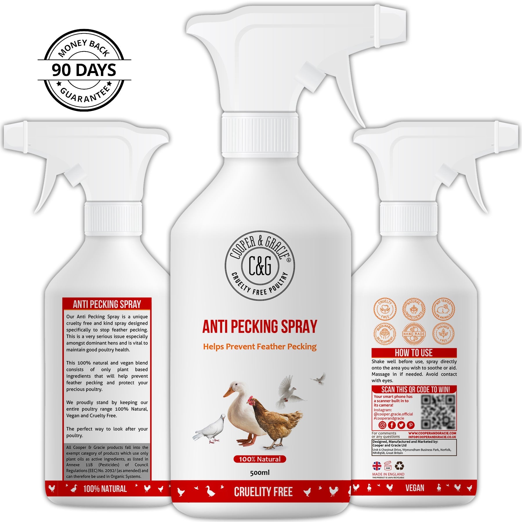 Anti-Feather Pecking Spray - Cooper & Gracie™ Limited