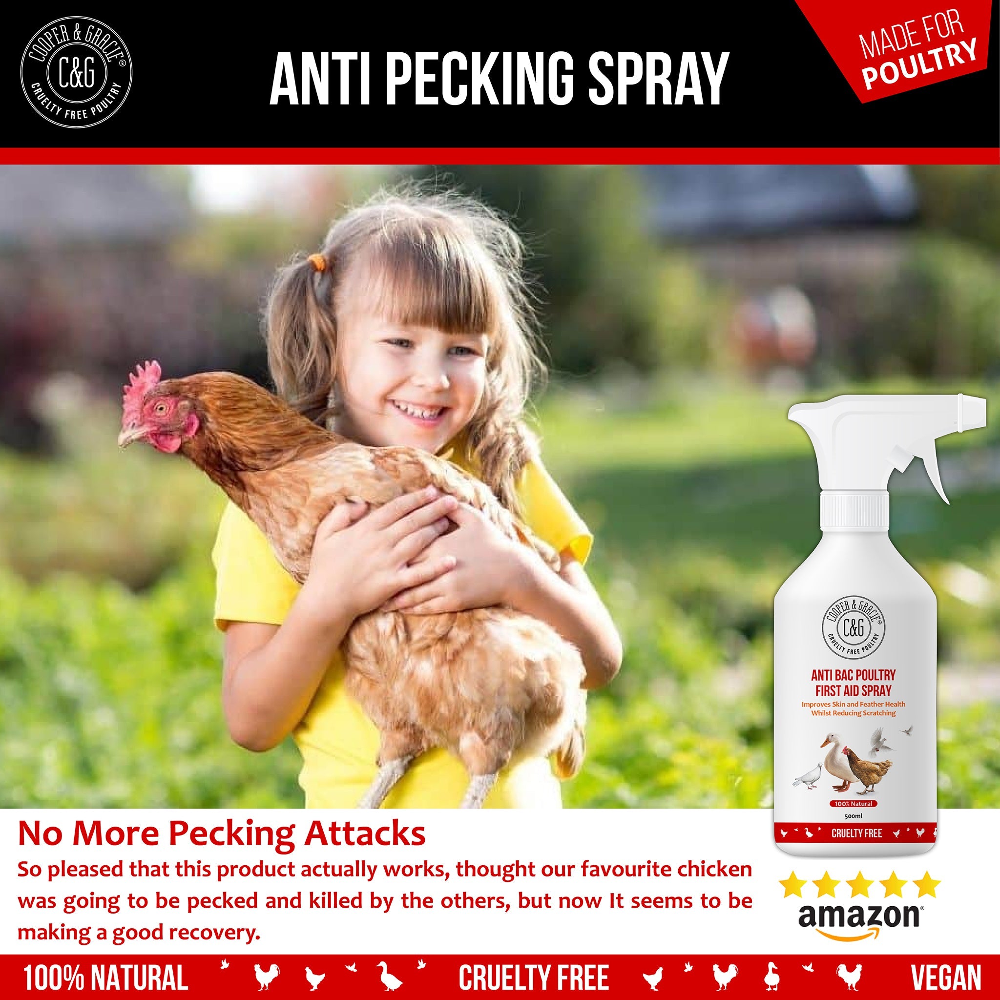 Anti-Feather Pecking Spray - Cooper & Gracie™ Limited