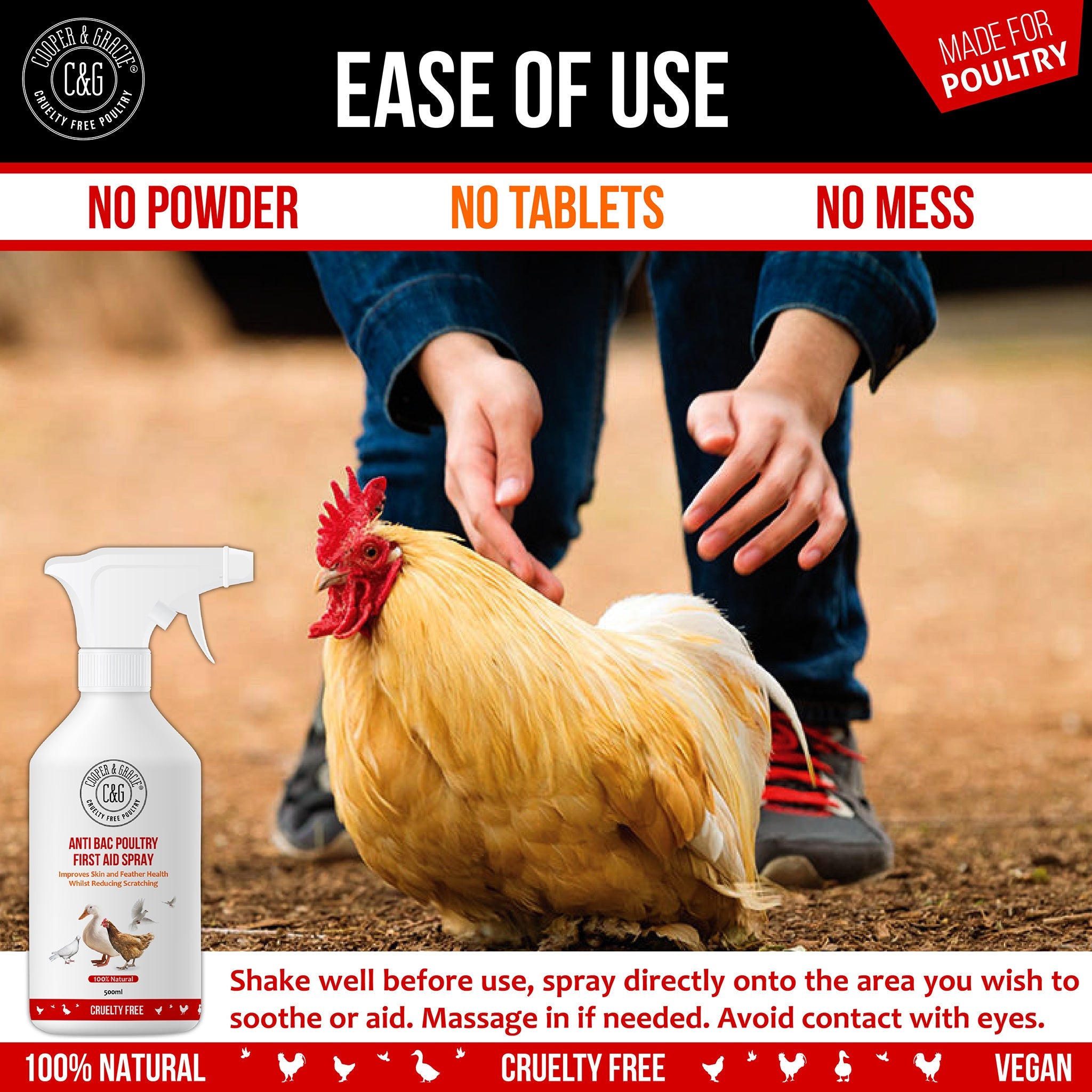 Anti-Feather Pecking Spray - Cooper & Gracie™ Limited