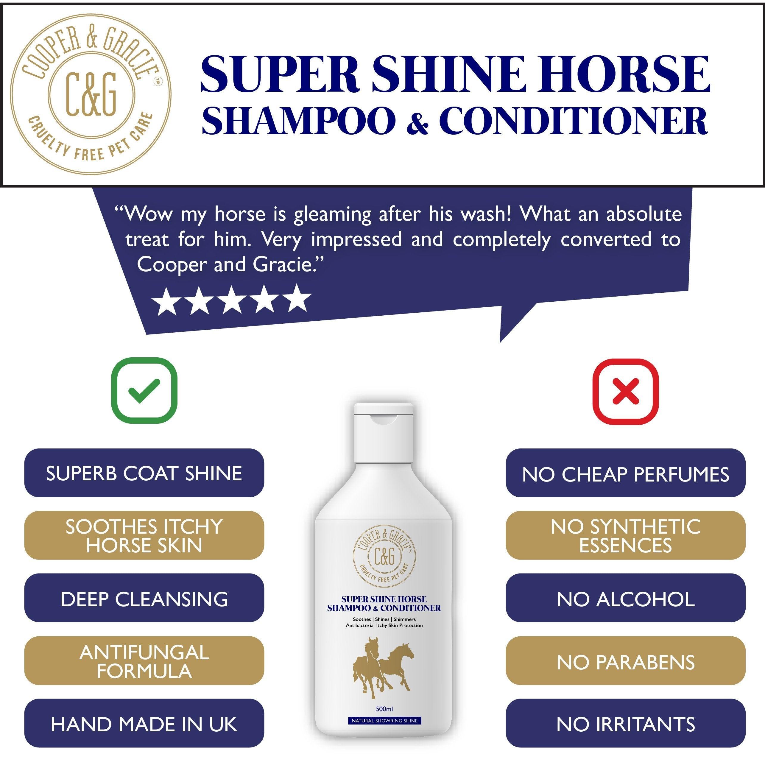 Anti Itch Shampoo and Conditioner for Horses - Cooper & Gracie™ Limited