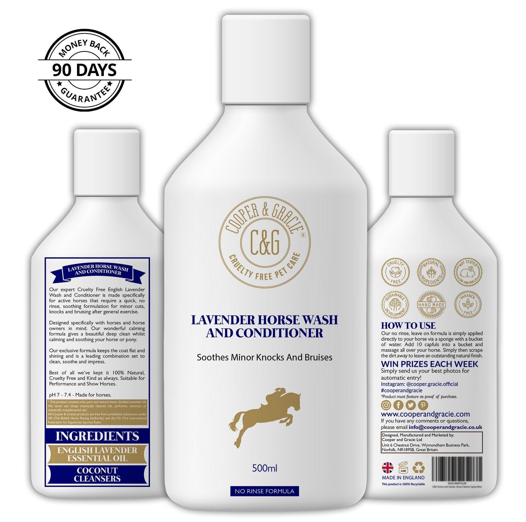 Antibacterial Horse Wash and Conditioner with Lavender - Cooper & Gracie™ Limited