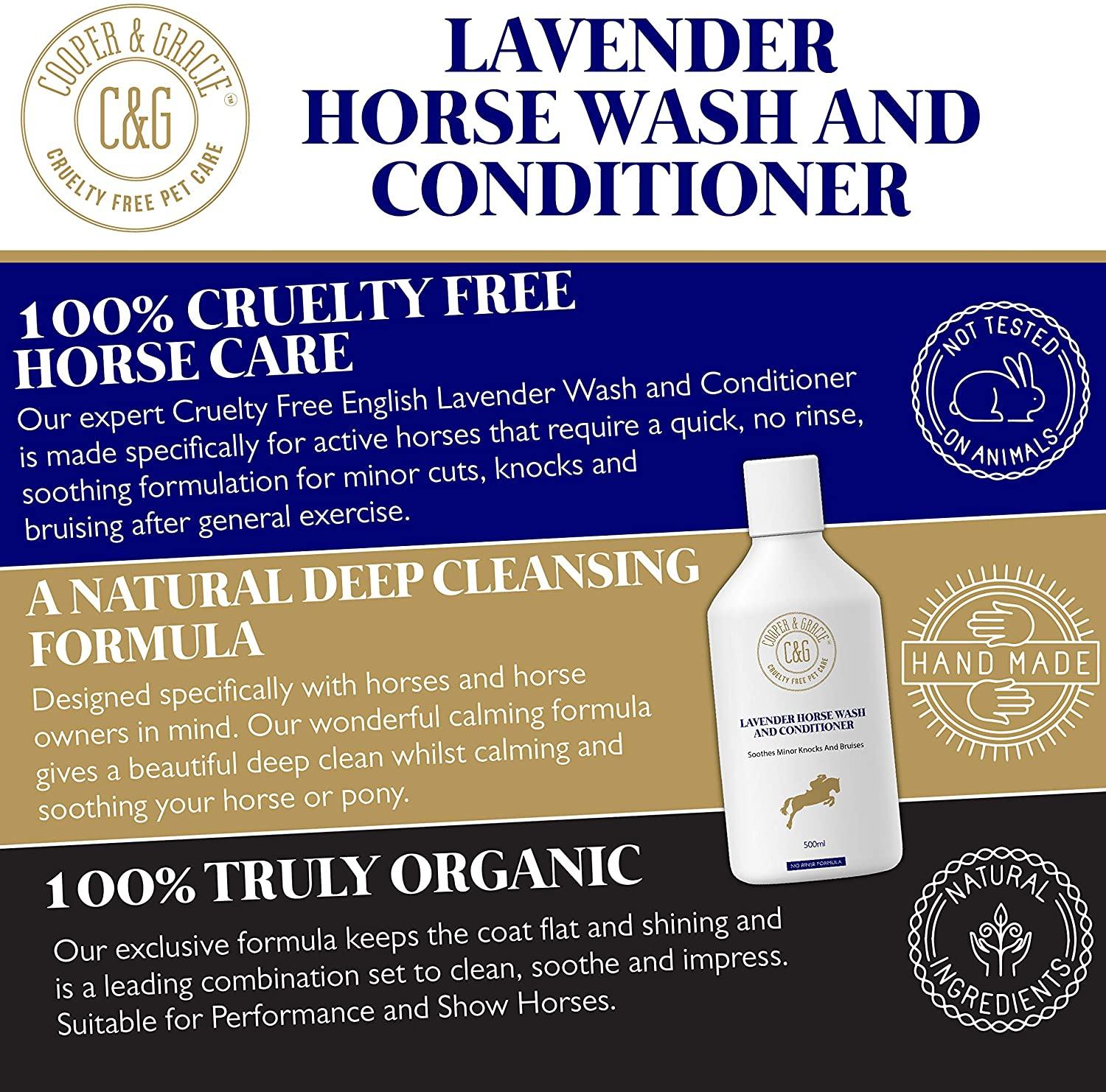 Antibacterial Horse Wash and Conditioner with Lavender - Cooper & Gracie™ Limited