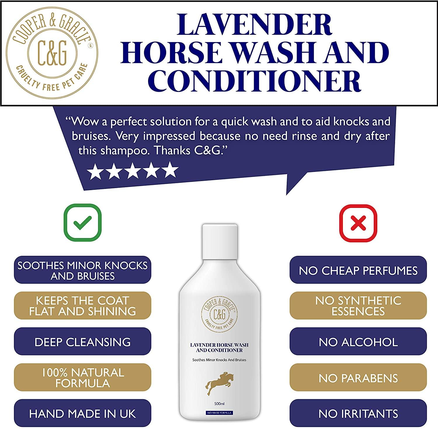 Antibacterial Horse Wash and Conditioner with Lavender - Cooper & Gracie™ Limited