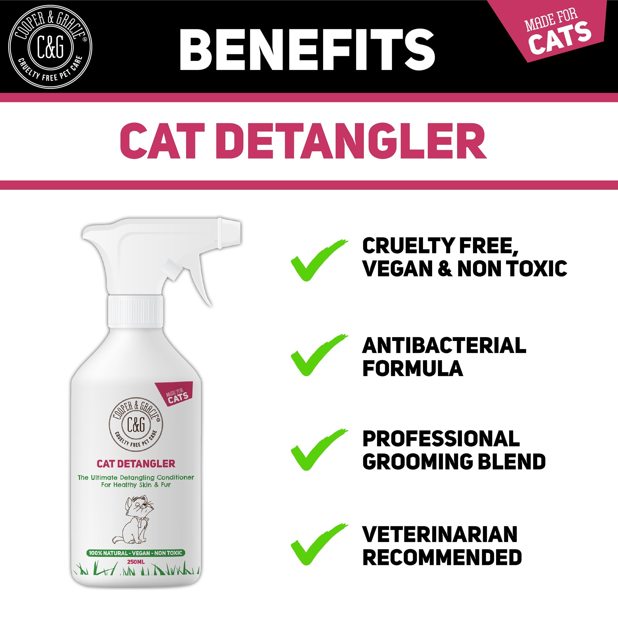 Cat Detangler Spray - Cooper & Gracie™ Limited