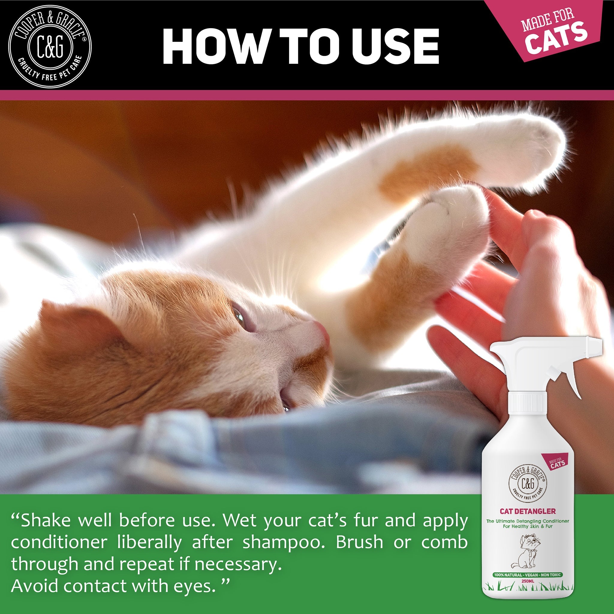 Cat Detangler Spray - Cooper & Gracie™ Limited