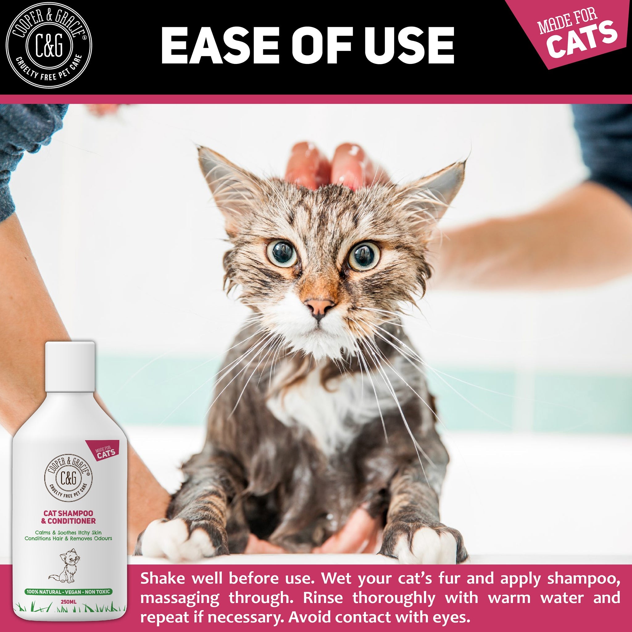 Cat Shampoo & Conditioner - Cooper & Gracie™ Limited