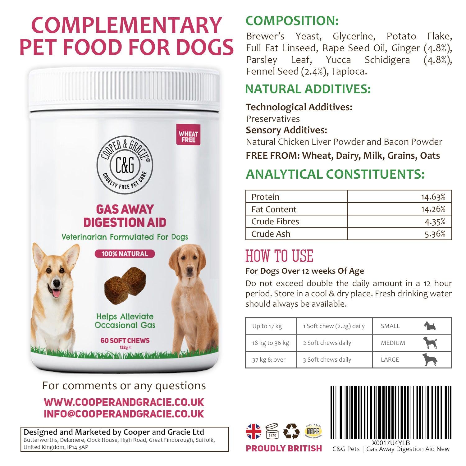 Dog Gas Supplements - Cooper & Gracie™ Limited