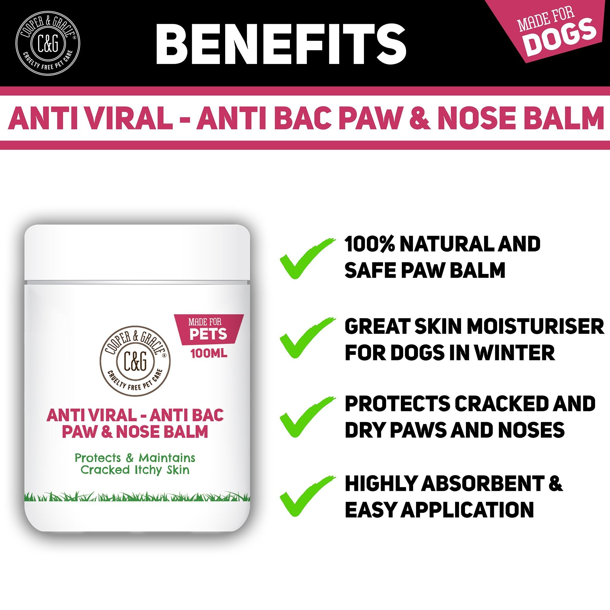 Dog Paw and Nose Balm - Cooper & Gracie™ Limited