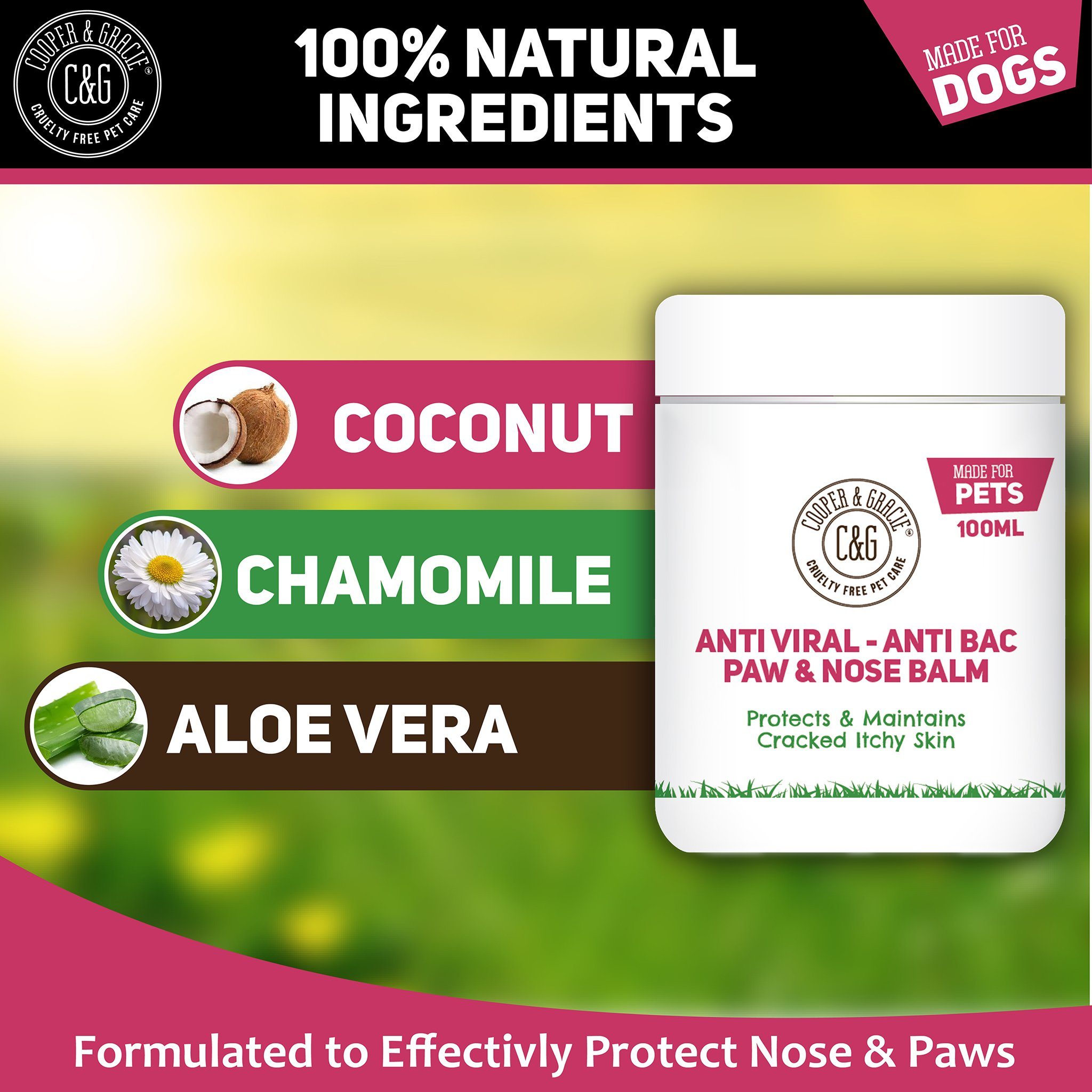 Dog Paw and Nose Balm - Cooper & Gracie™ Limited
