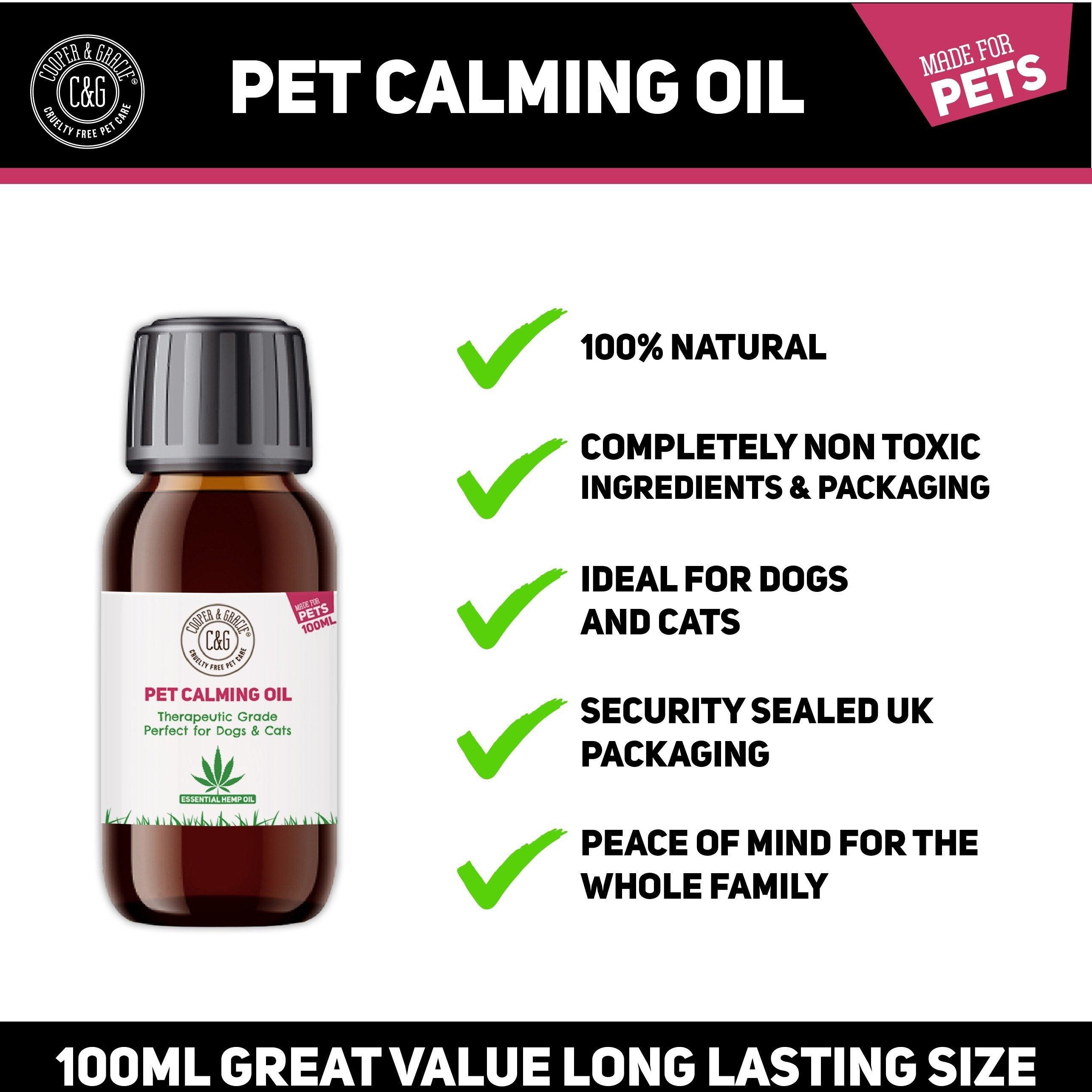 Hemp Calming Oil for Dogs and Cats - Cooper & Gracie™ Limited