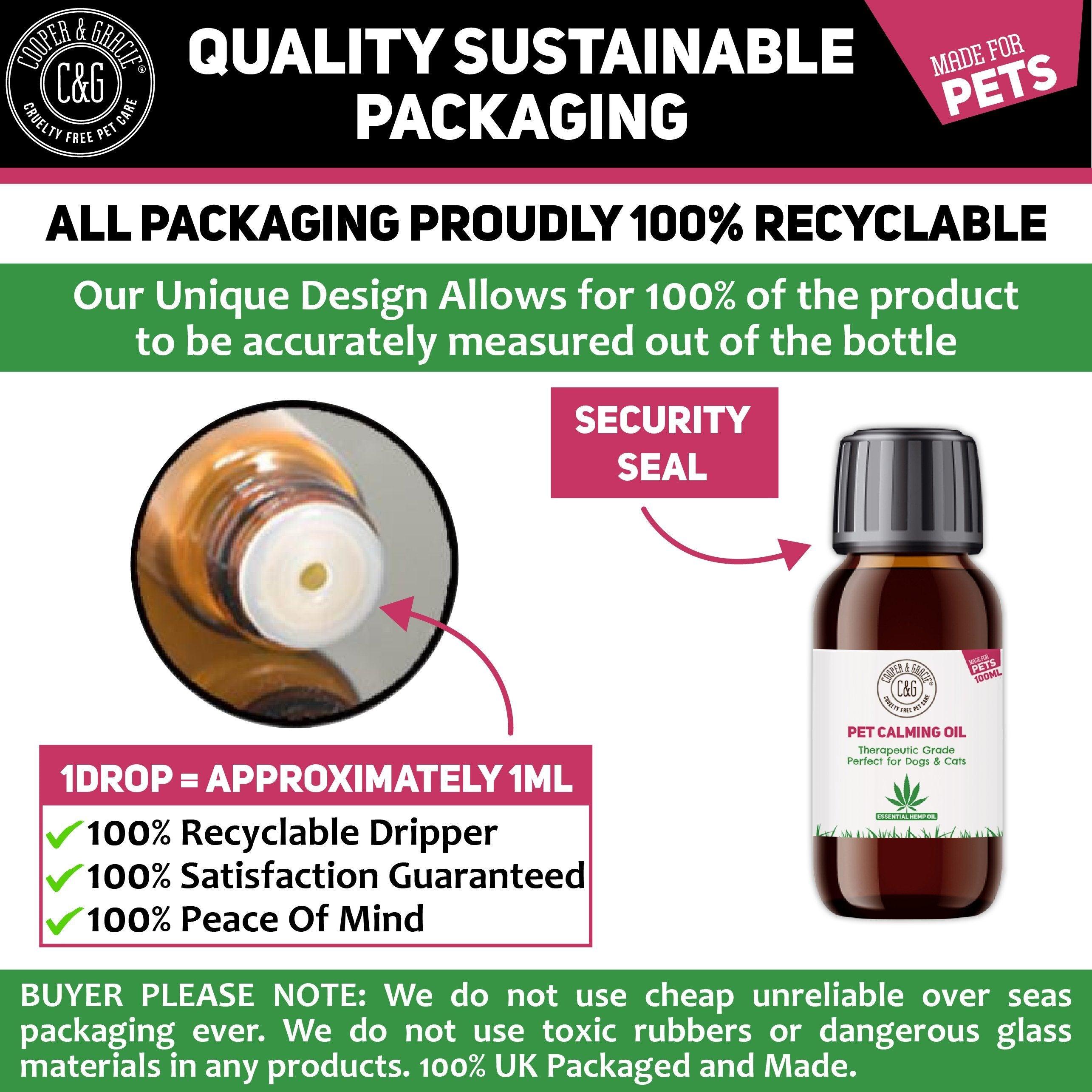 Hemp Calming Oil for Dogs and Cats - Cooper & Gracie™ Limited