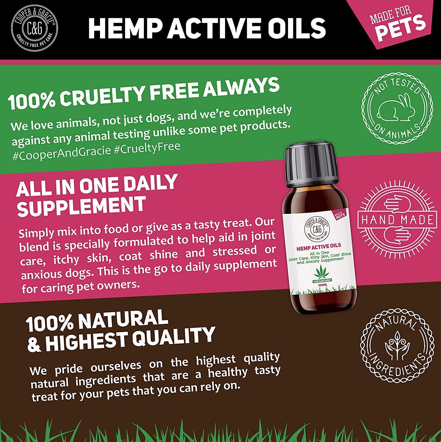 Hemp Pet Oil Supplement for Joints - Cooper & Gracie™ Limited