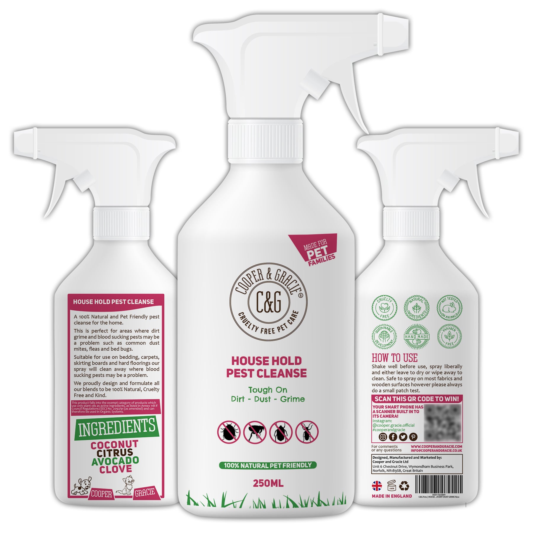 Natural Household Flea and Tick Spray