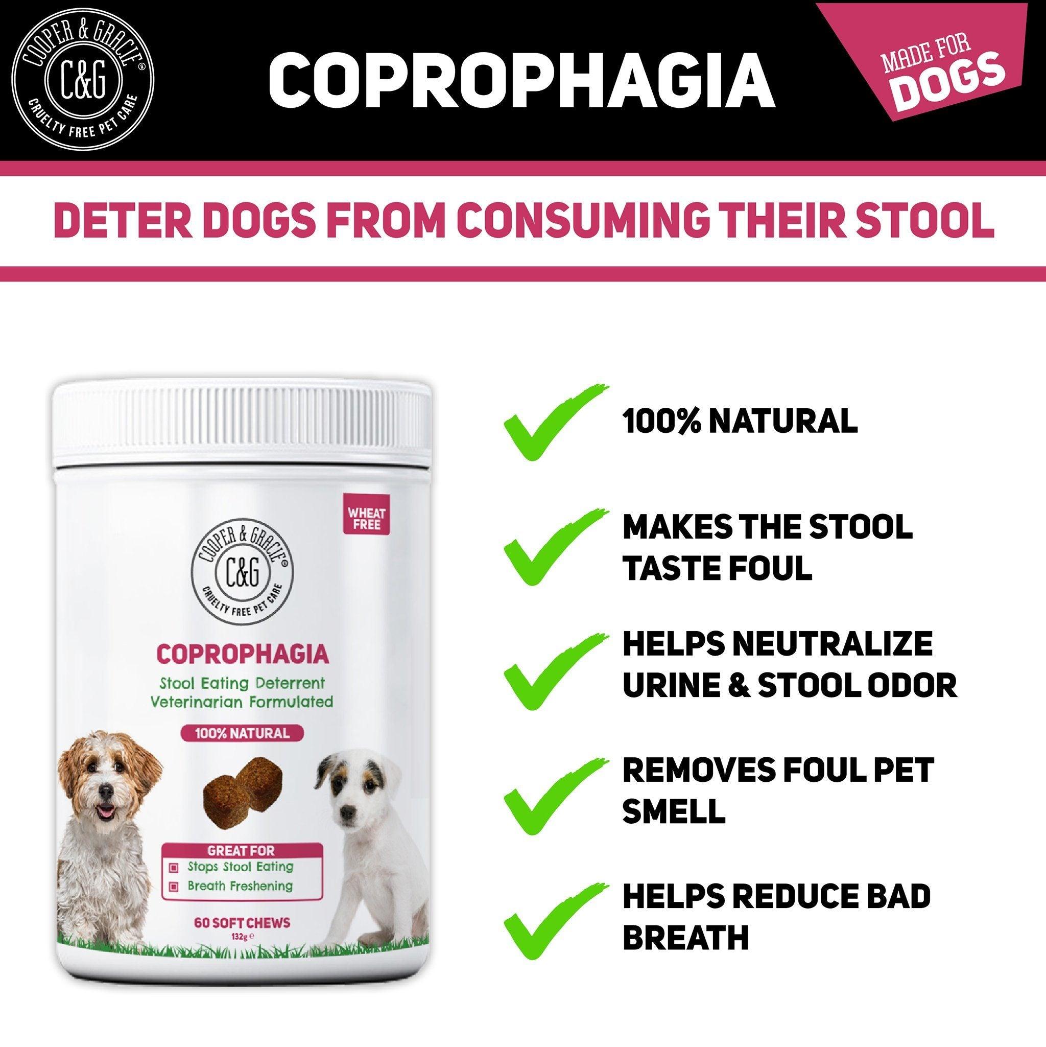 Natural Coprophagia Deterrent 60 Soft Chews - Cooper & Gracie™ Limited