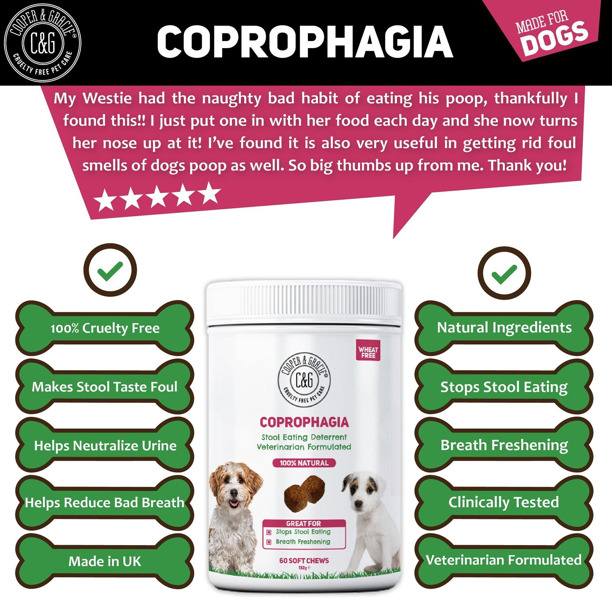 Natural Coprophagia Deterrent 60 Soft Chews - Cooper & Gracie™ Limited