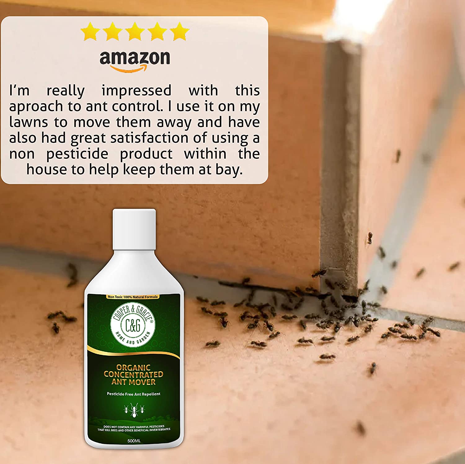 Organic Concentrated Ant Mover 500ml - Cooper & Gracie™ Limited