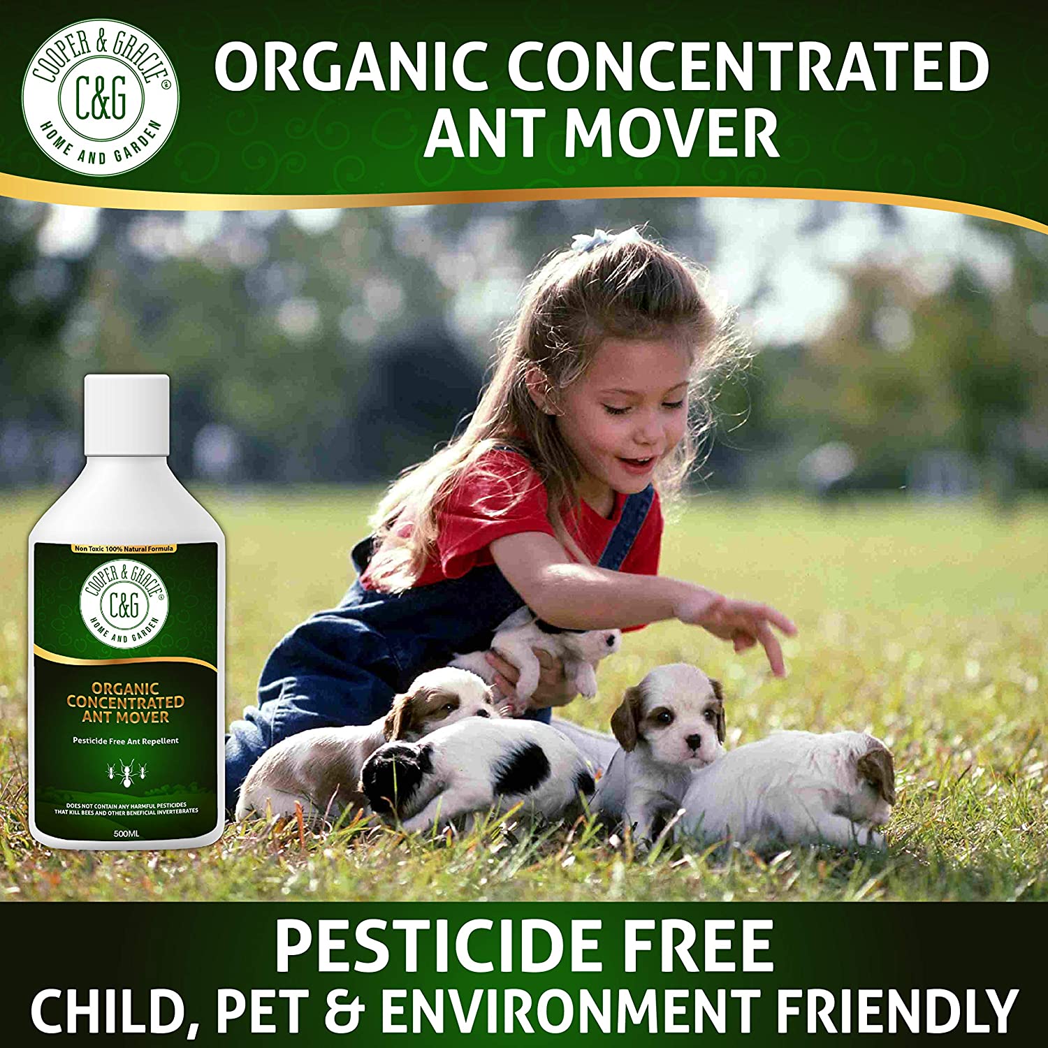 Organic Concentrated Ant Mover 500ml - Cooper & Gracie™ Limited