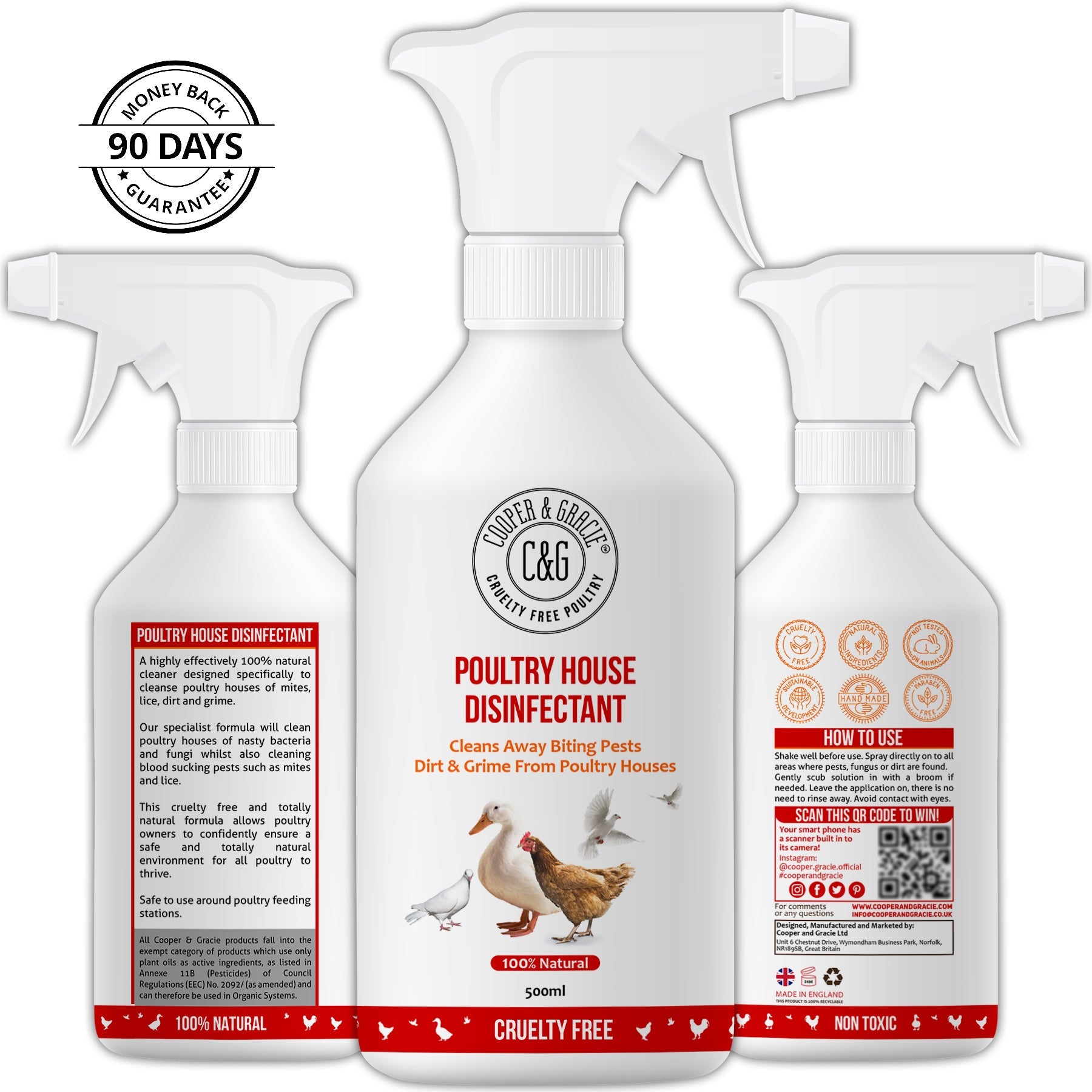 Poultry House Disinfectant Spray - Cooper & Gracie™ Limited