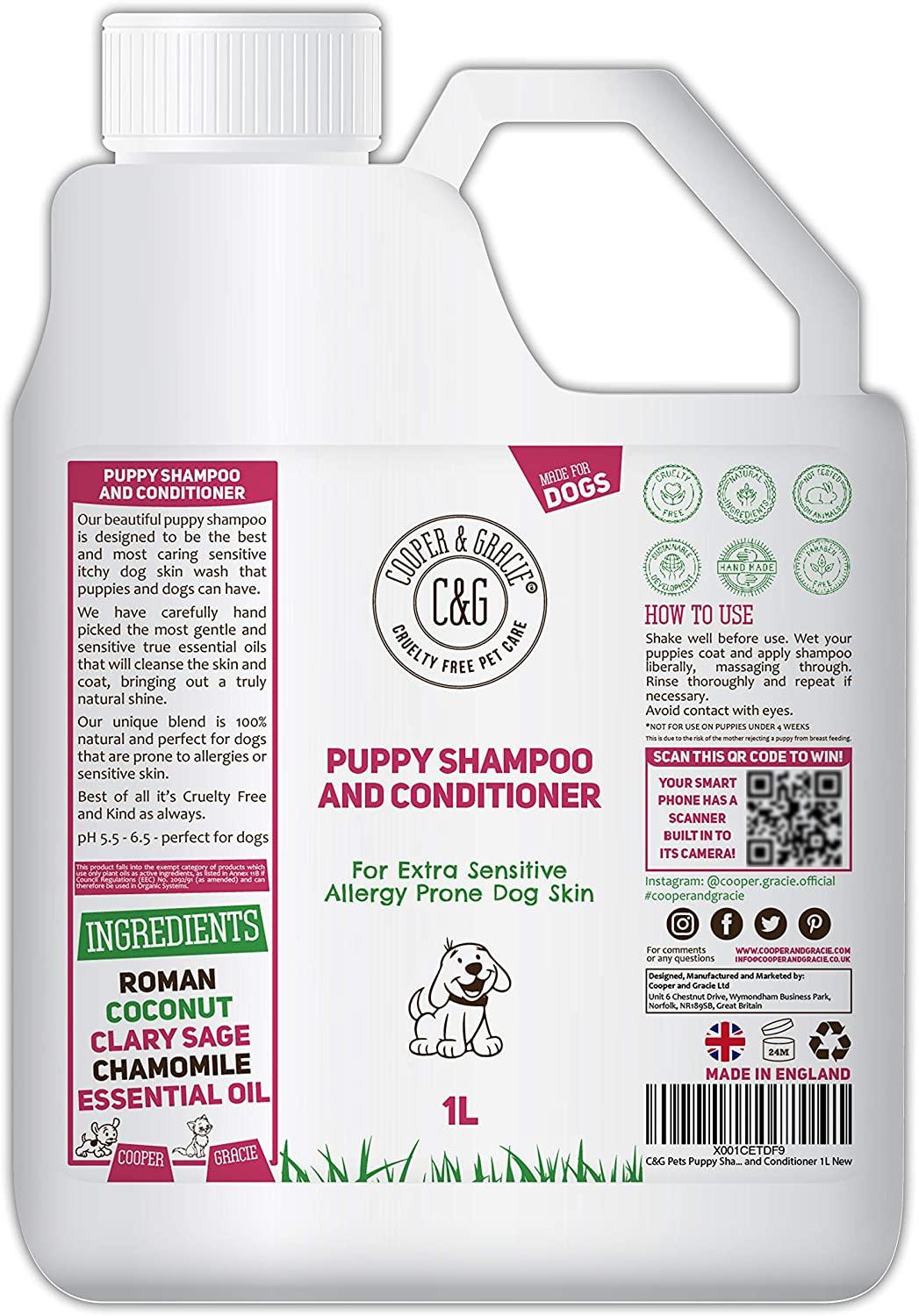 Puppy Shampoo - Anti Itch for Sensitive Skin - Cooper & Gracie™ Limited