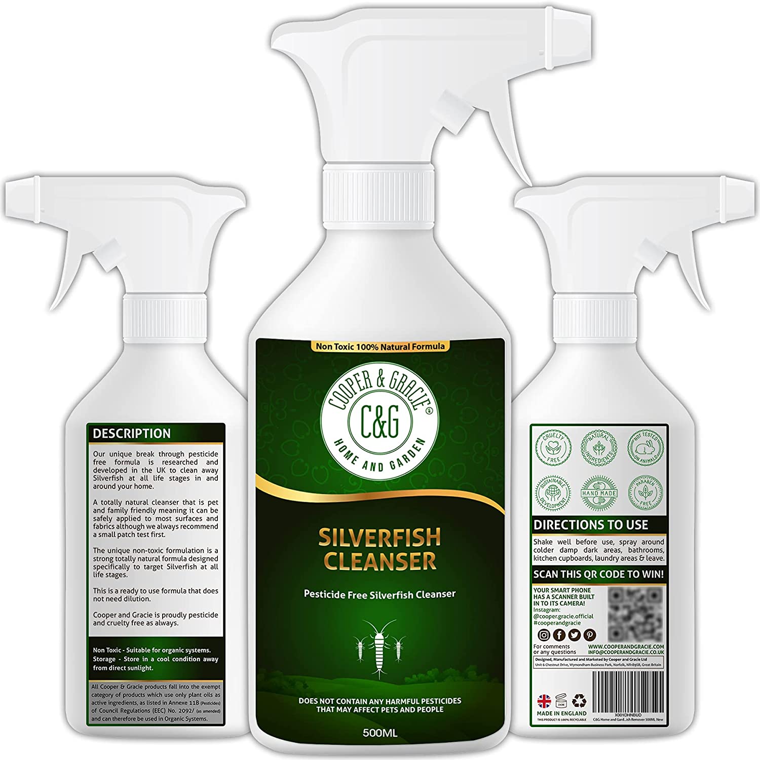 Silverfish Cleanser Spray - Cooper & Gracie™ Limited