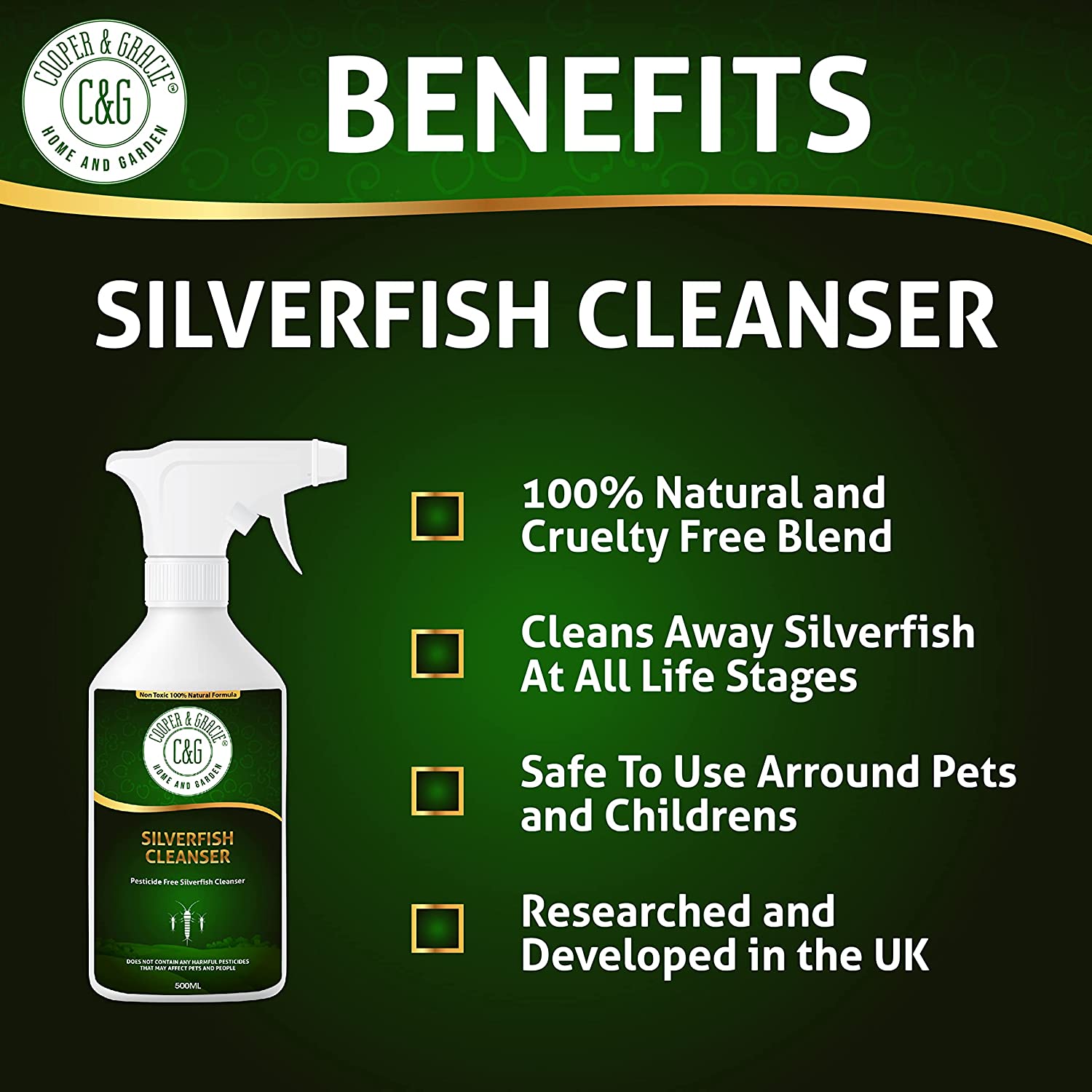 Silverfish Cleanser Spray - Cooper & Gracie™ Limited