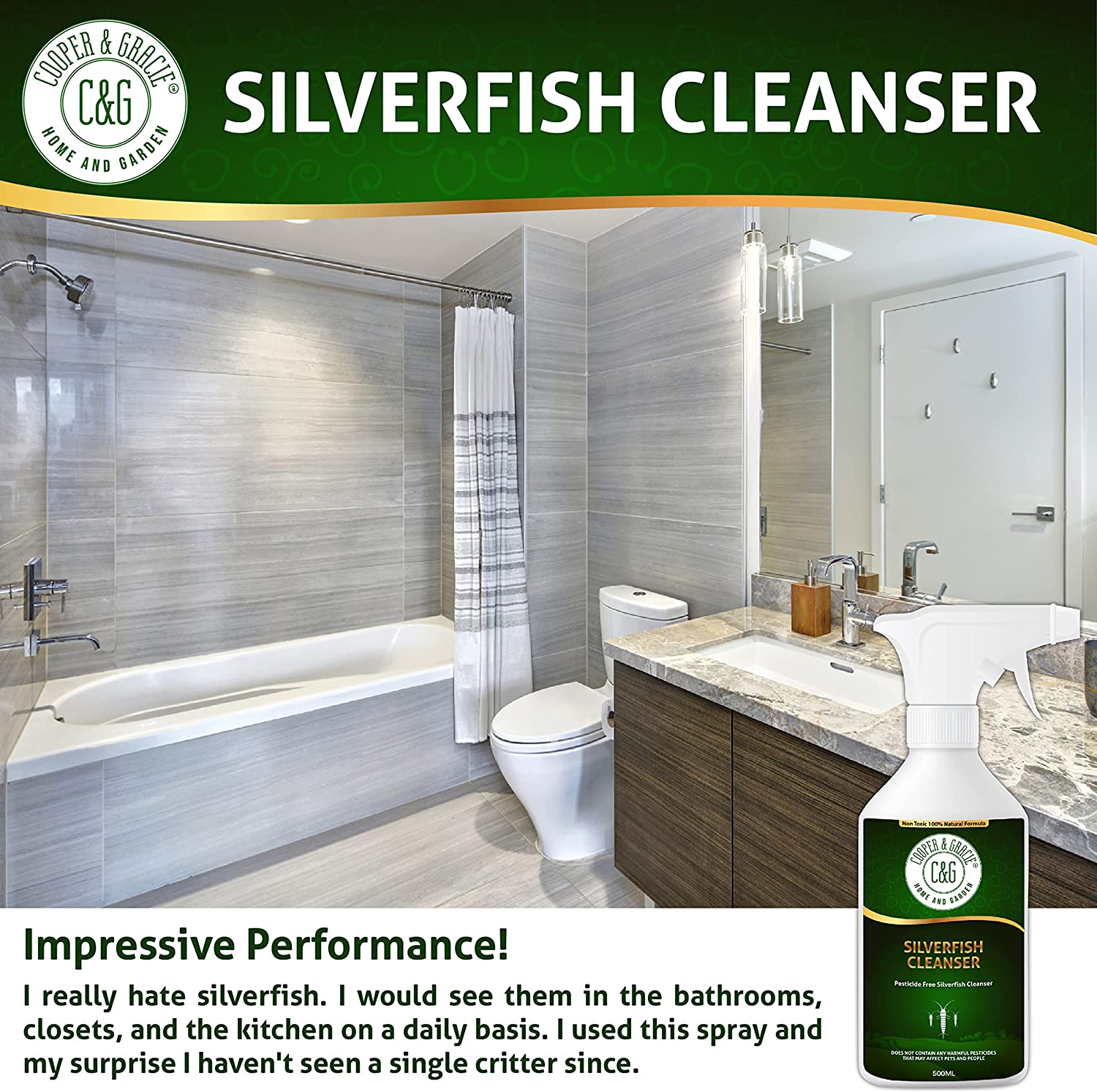 Silverfish Cleanser Spray - Cooper & Gracie™ Limited