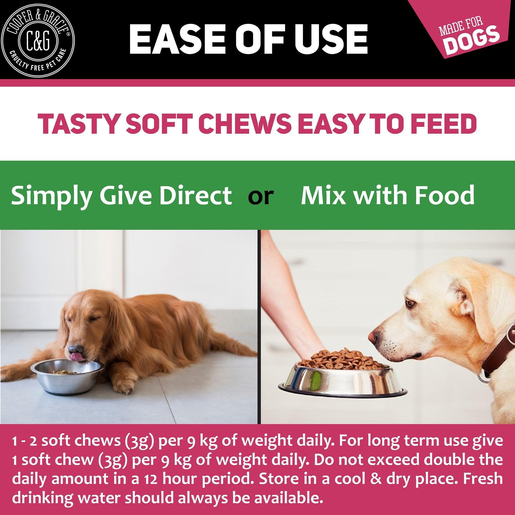 Stool Ease for Dogs 60 Soft Chews - Cooper & Gracie™ Limited