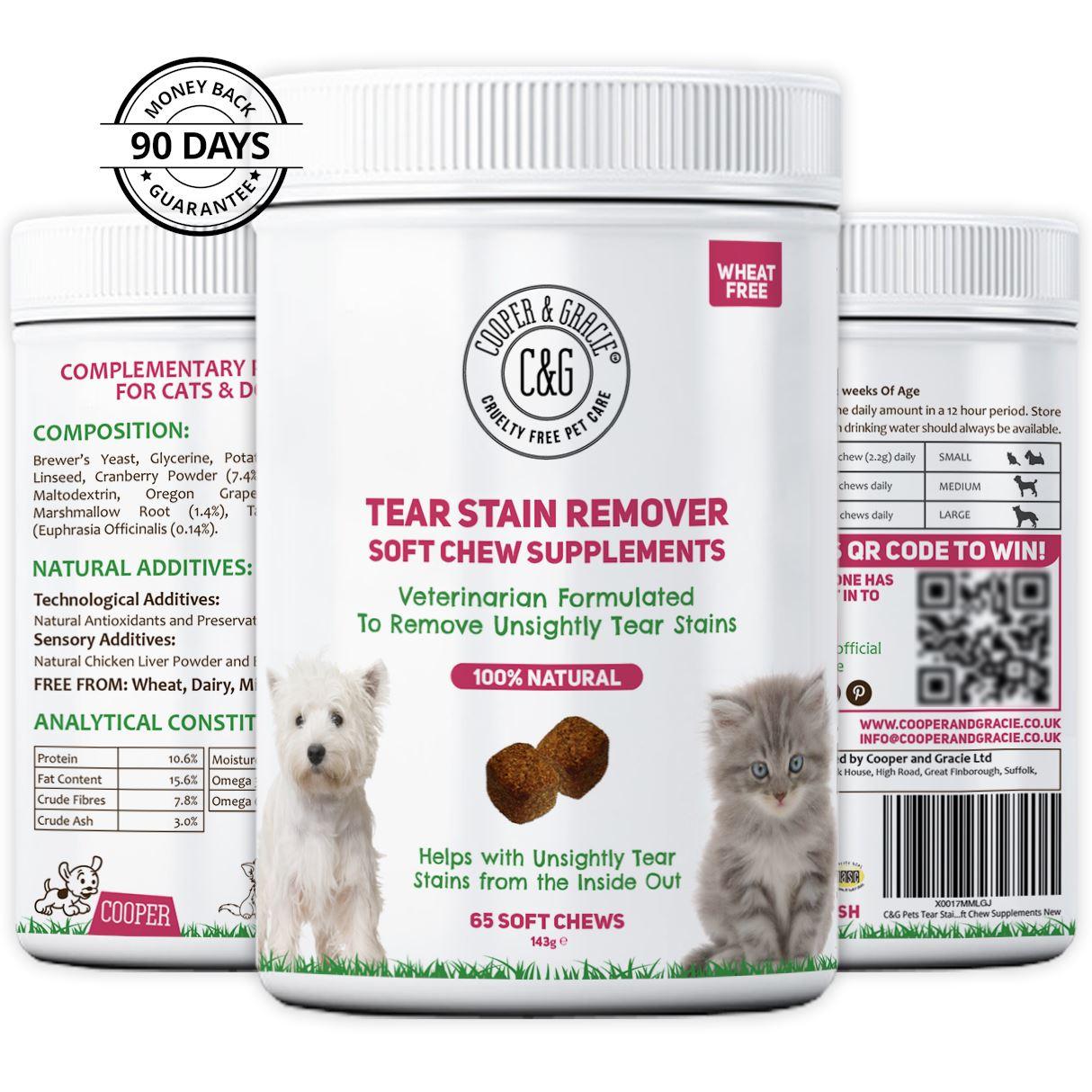 Tear Stain Supplement 65 Soft Chews - Cooper & Gracie™ Limited