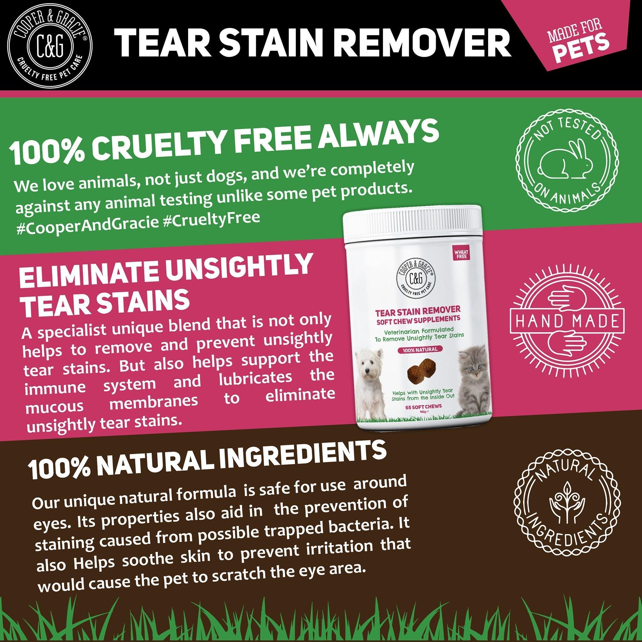 Tear Stain Supplement 65 Soft Chews - Cooper & Gracie™ Limited