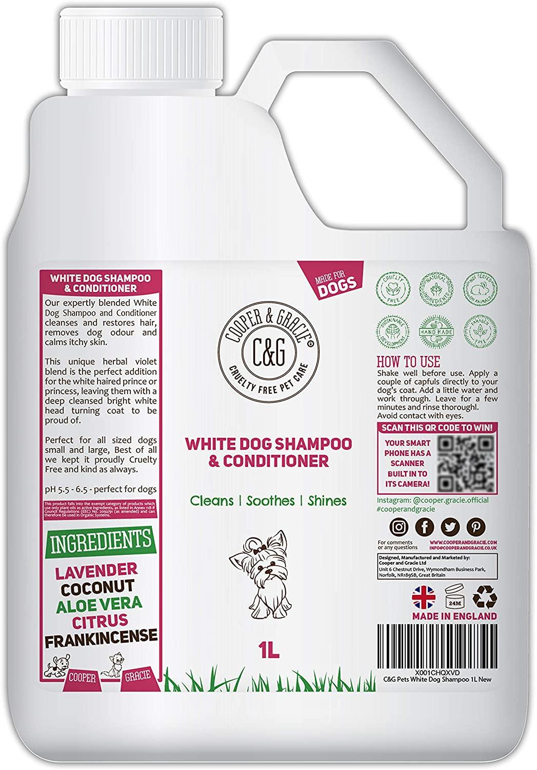 White Coat Dog Shampoo and Conditioner - Cooper & Gracie™ Limited