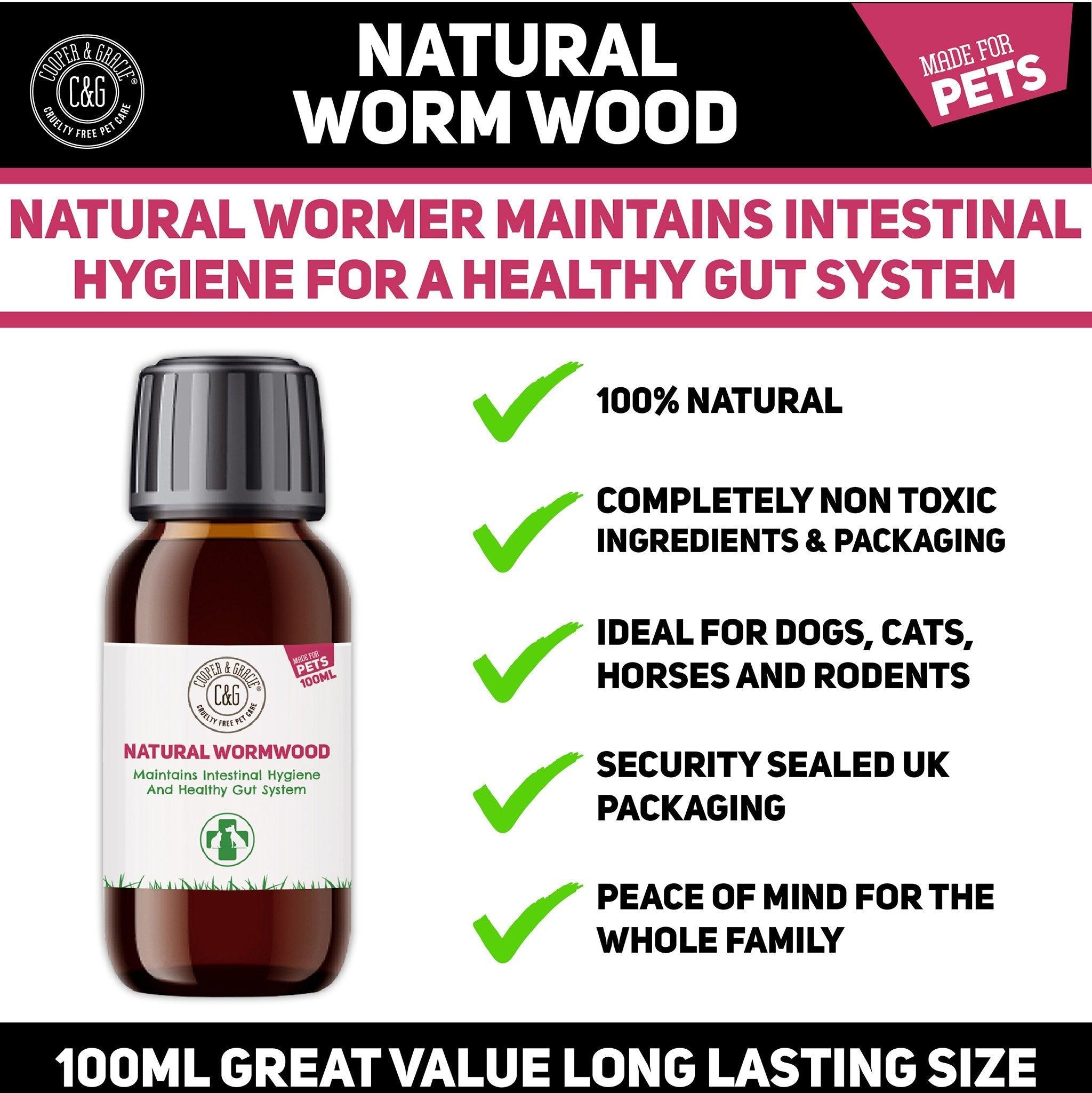 Wormwood for Dogs and Cats for Intestinal Health - Cooper & Gracie™ Limited