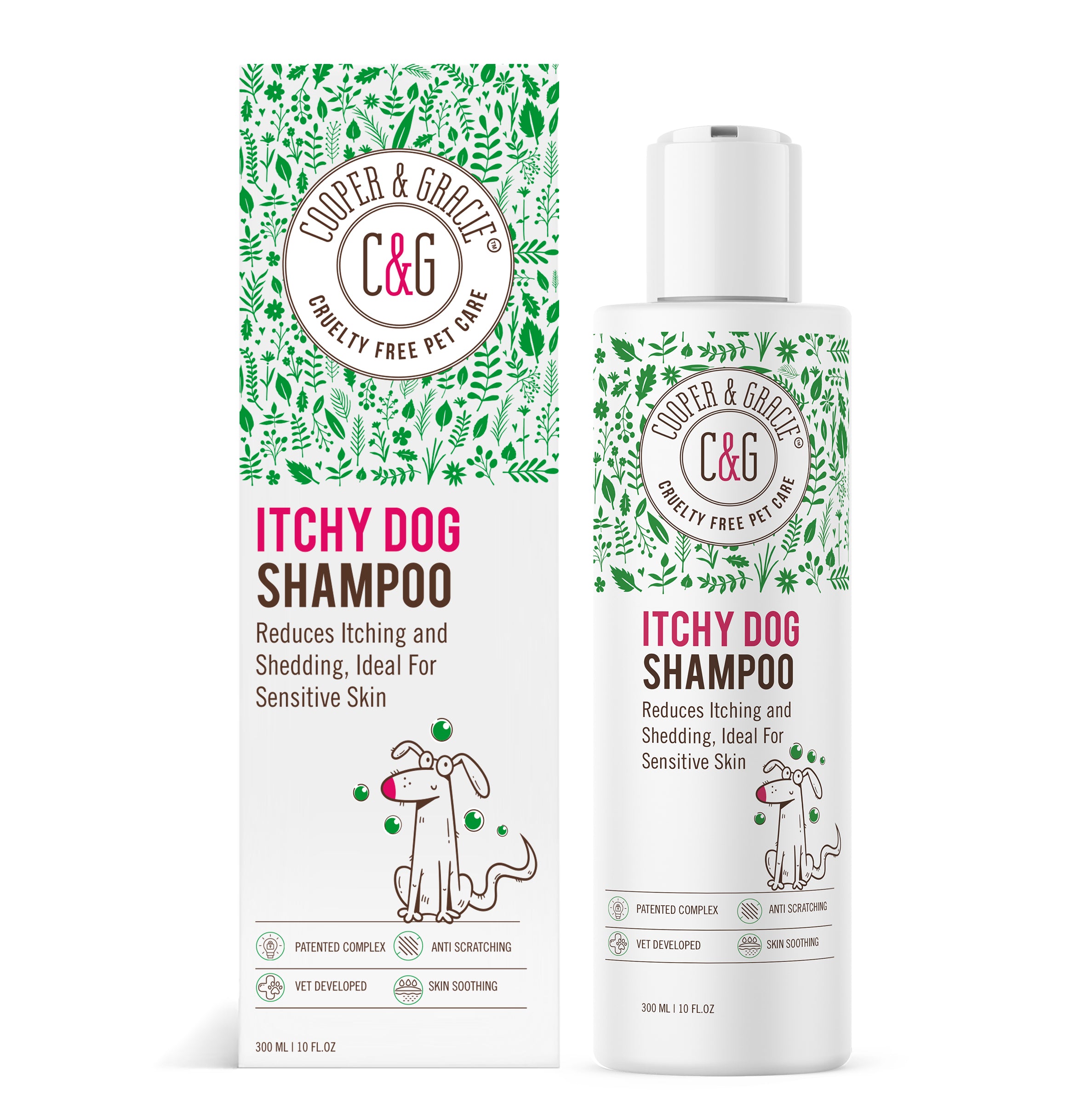 Dead Sea Itchy Dog Shampoo – 300ml | Anti-Itch, Antibacterial & Antifungal