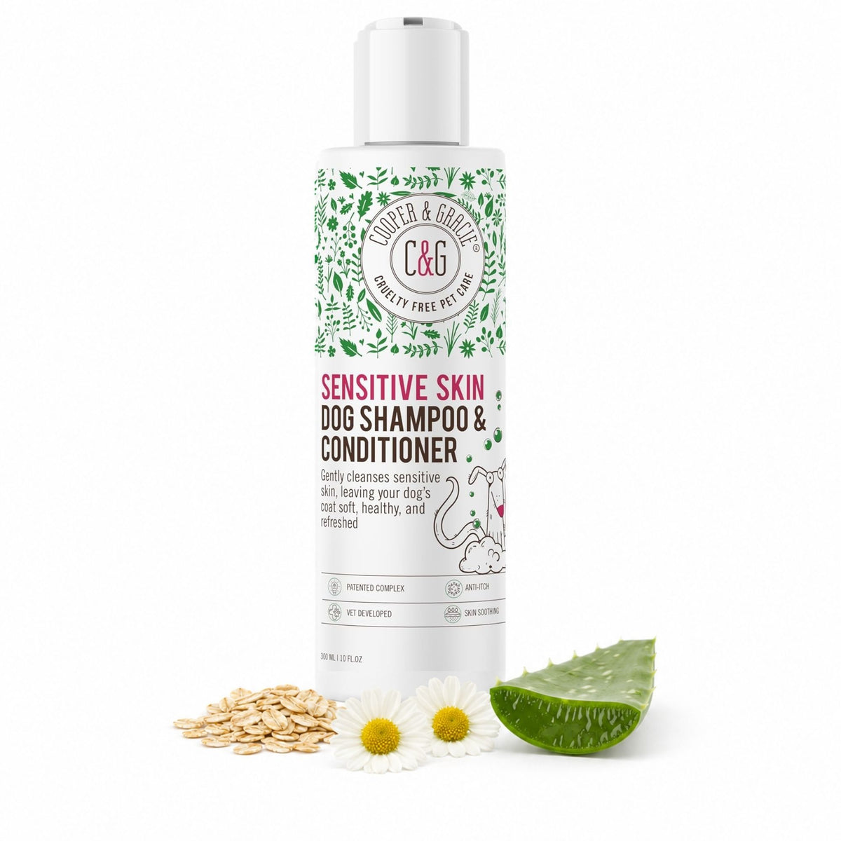 Sensitive Skin Dog Shampoo & Conditioner – 300ml